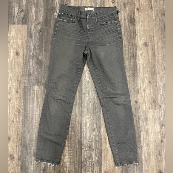 Madewell High Riser Gray Jeans - Picture 2 of 8